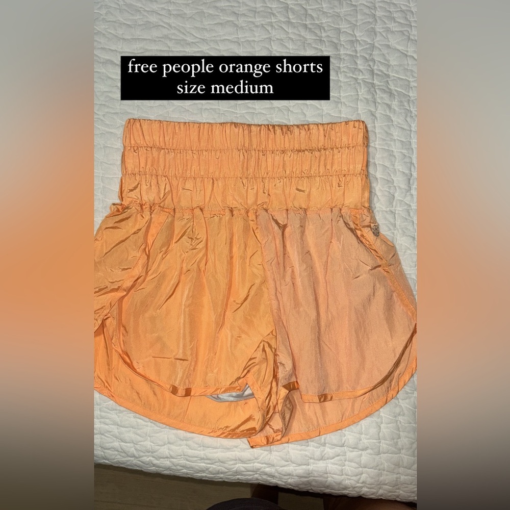 orange free people shorts